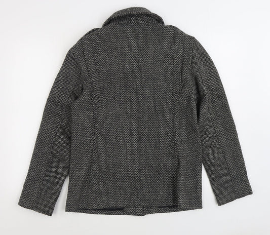 Gap Womens Grey Overcoat Coat Size 12 Button