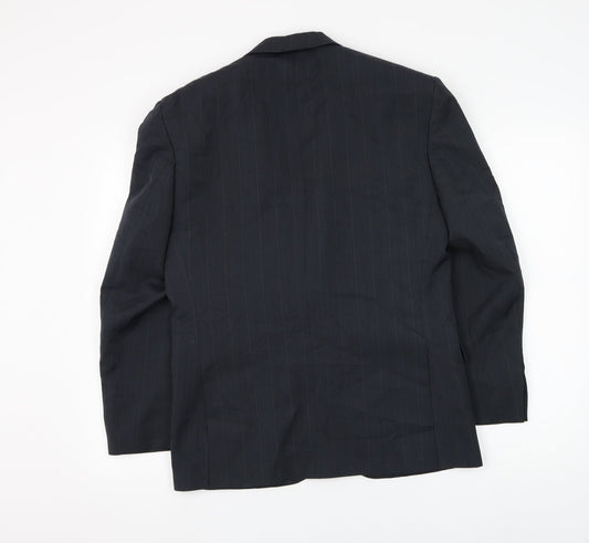 Burton Mens Grey Polyester Jacket Suit Jacket Size 36