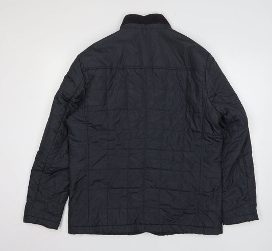 Debenhams Mens Grey Herringbone Jacket Size M Zip