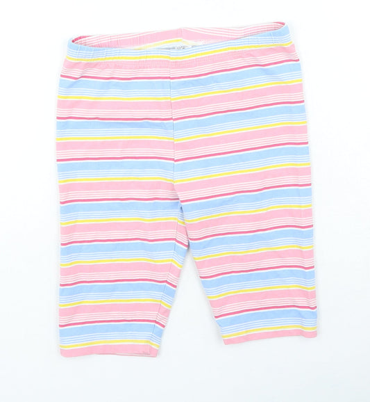 Dunnes Stores Girls Multicoloured Striped Cotton Jegging Trousers Size 9 Months Regular Pullover
