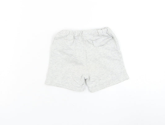 George Boys Grey Cotton Jogger Trousers Size 3-6 Months Pullover - Disney