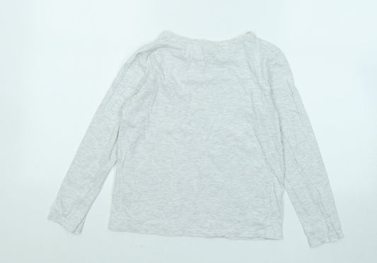 Matalan Girls Grey Cotton Basic T-Shirt Size 10 Years Round Neck - Love What You Do