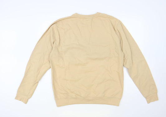 H&L Womens Beige Cotton Pullover Sweatshirt Size L Pullover - Harper
