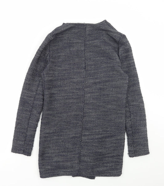 New Look Womens Blue Geometric Jacket Coatigan Size 10