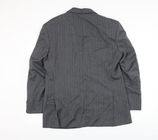 Marks and Spencer Mens Grey Polyester Jacket Suit Jacket Size 40