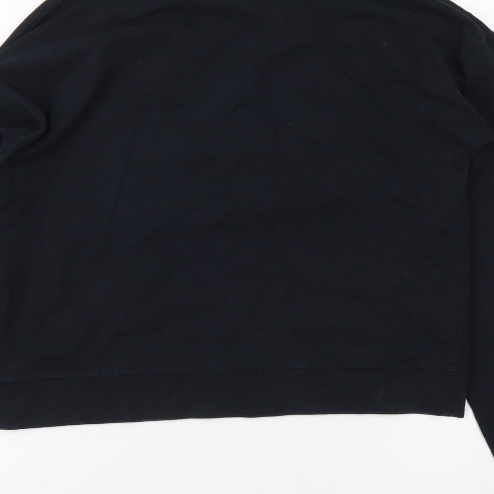 Jack Wills Womens Black Polyester Pullover Sweatshirt Size 6 Pullover