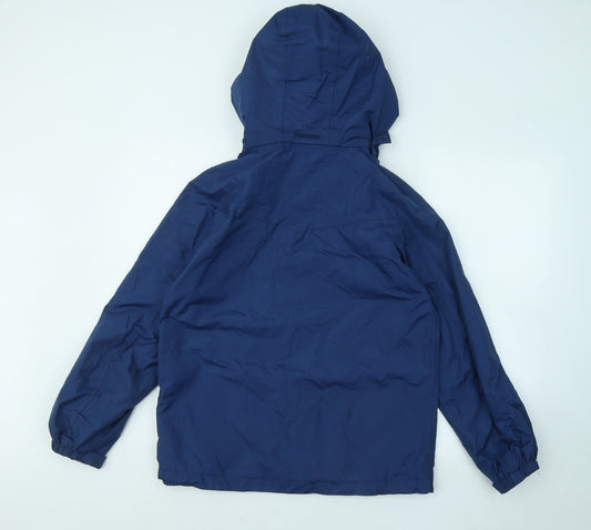 Peter Storm Boys Blue Rain Coat Coat Size 13 Years Zip