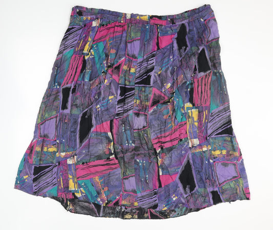 essence Womens Multicoloured Polyester Maxi Skirt Size 36