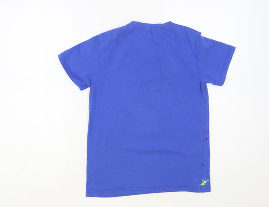 Bimbo Style Boys Blue Cotton Pullover T-Shirt Size 12 Years Crew Neck Pullover - Money