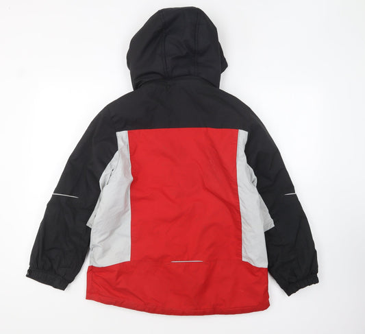 Gerry Womens Red Rain Coat Coat Size M Zip