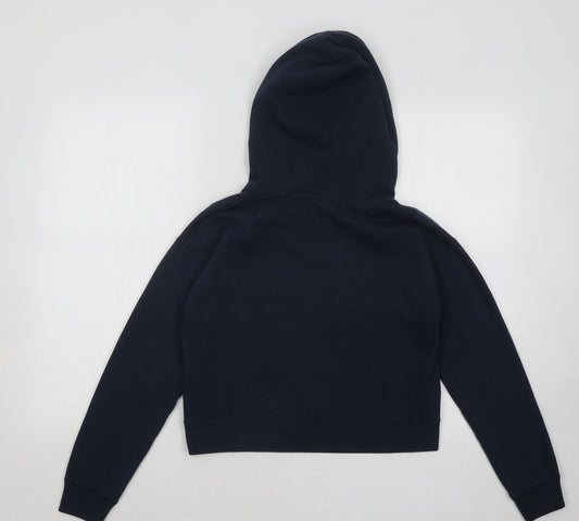 Jack Wills Womens Blue Cotton Pullover Hoodie Size 6 Pullover