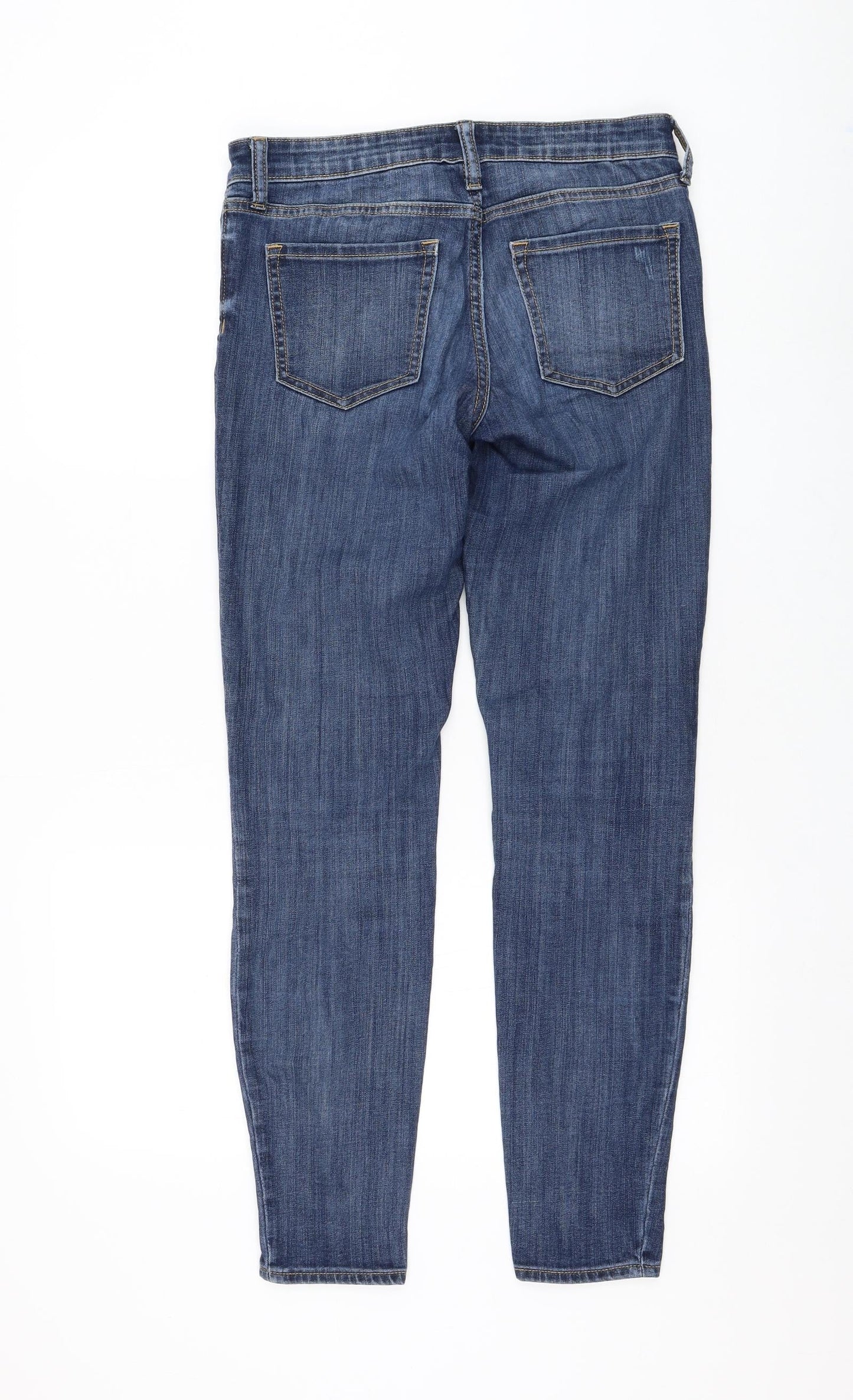 Gap Womens Blue Cotton Skinny Jeans Size 6 L29 in Regular Zip