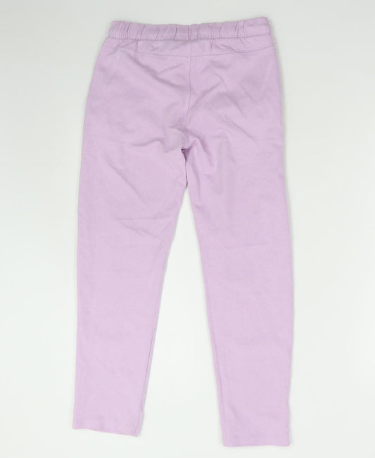 Blue Seven Girls Purple Polyester Jogger Trousers Size 14 Years Regular Drawstring