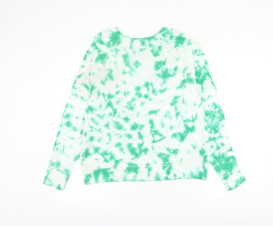 Grayson Threads Womens White Geometric Cotton Pullover Sweatshirt Size S Pullover - Lucky