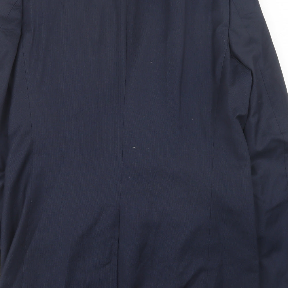 Marks and Spencer Mens Blue Wool Jacket Suit Jacket Size 40