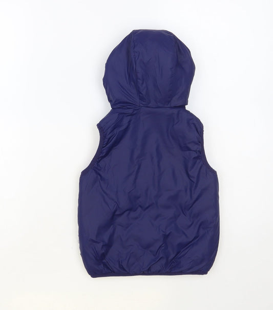 Chico Boys Blue Gilet Coat Size 4 Years Zip