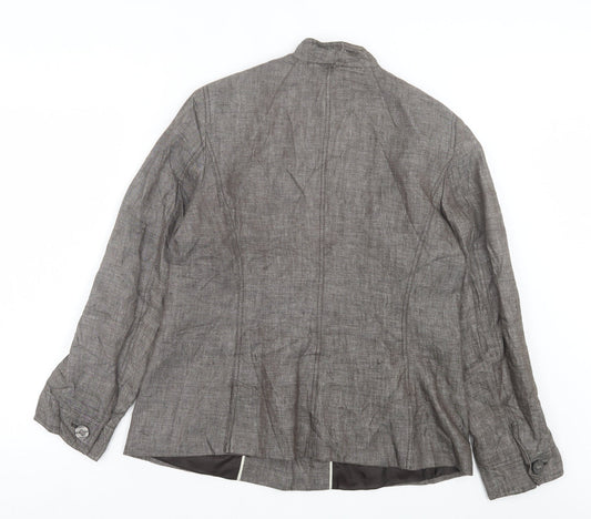 NEXT Womens Brown Jacket Size 6 Button