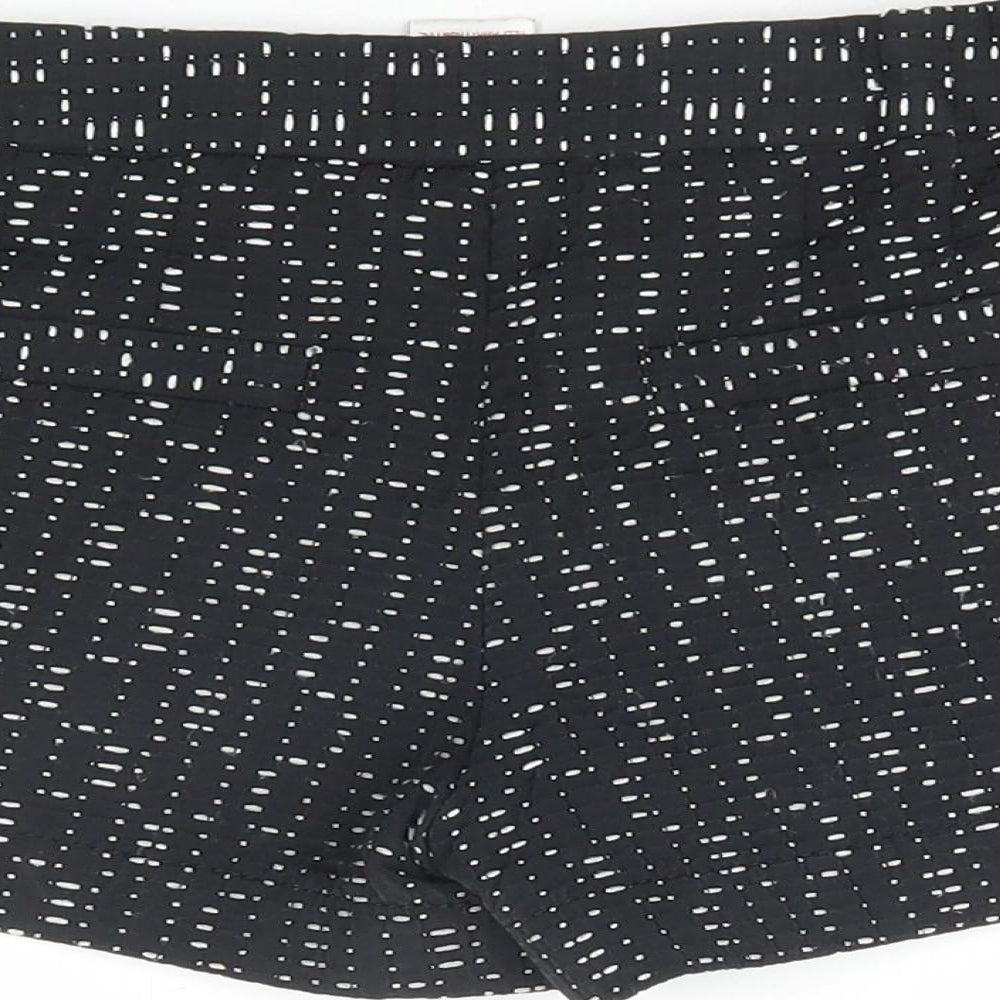 NEXT Girls Black Polka Dot Polyester Hot Pants Shorts Size 9 Years Regular Zip