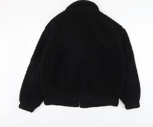 New Look Womens Black Jacket Size S Zip