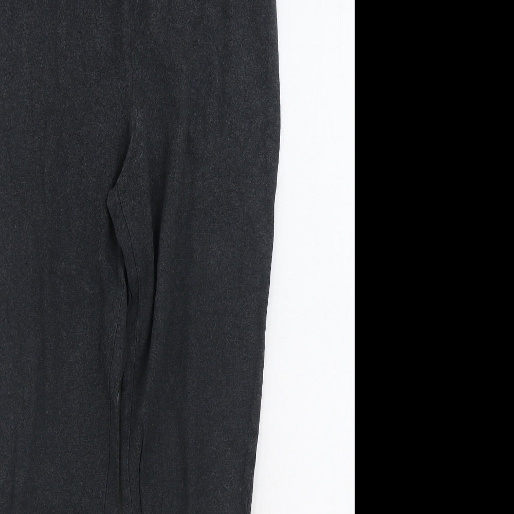 DECATHLON Womens Grey Cotton Jogger Leggings Size L L28 in