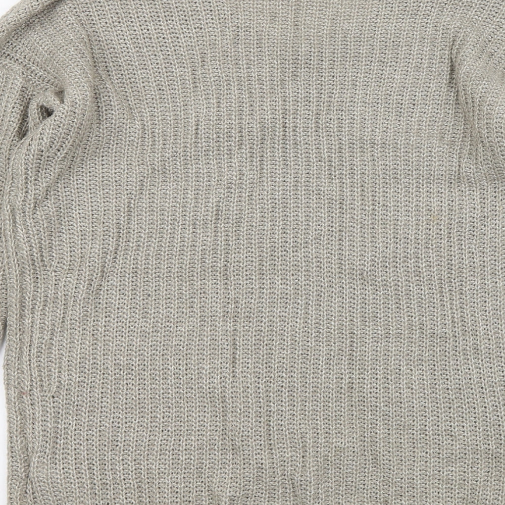 Gap Womens Beige V-Neck Cotton Pullover Jumper Size S