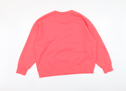 Dunnes Stores Womens Pink Polyester Pullover Sweatshirt Size M Pullover