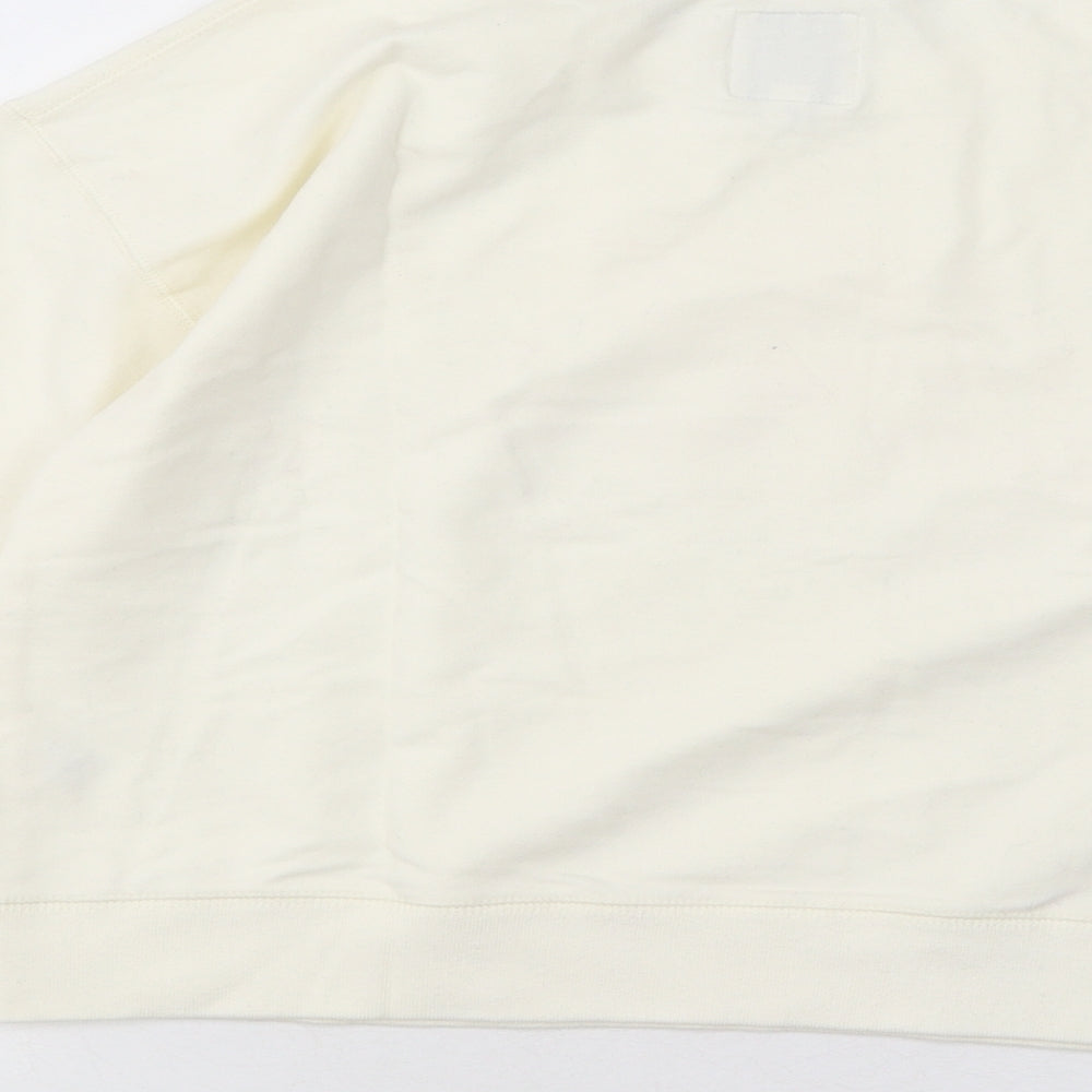 Jack Wills Womens White Cotton Pullover Sweatshirt Size 6 Pullover