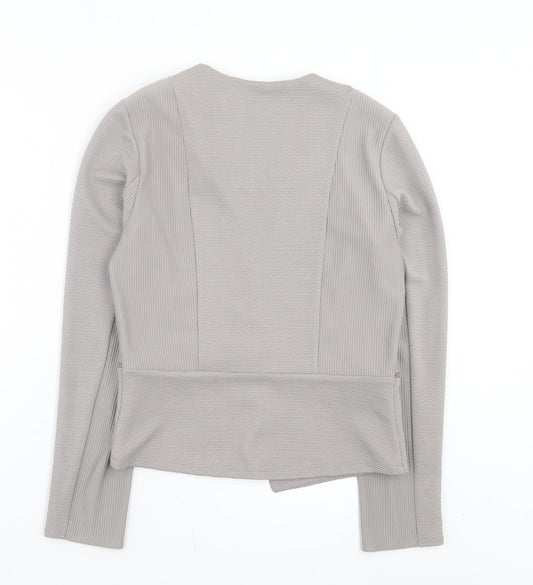 Paraphrase Womens Grey Jacket Blazer Size 10