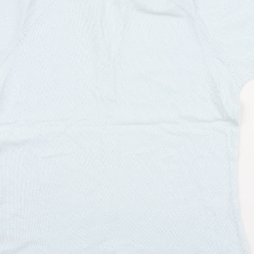 Reebok Womens Blue Cotton Basic Polo Size 14 Collared