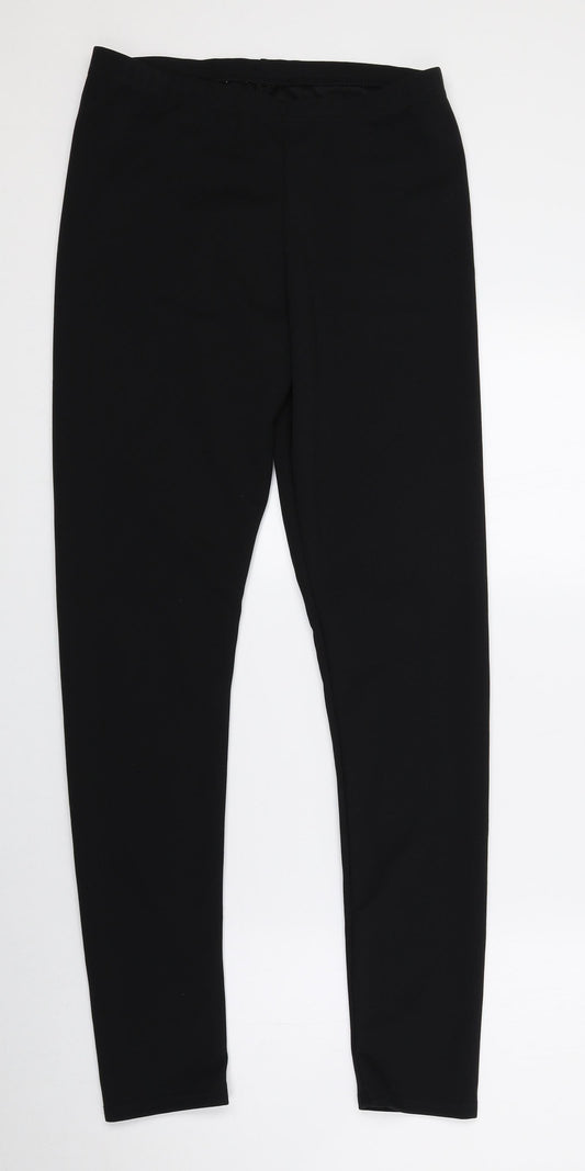 MISSAP Womens Black Polyester Carrot Leggings Size M L27 in - Size M/L