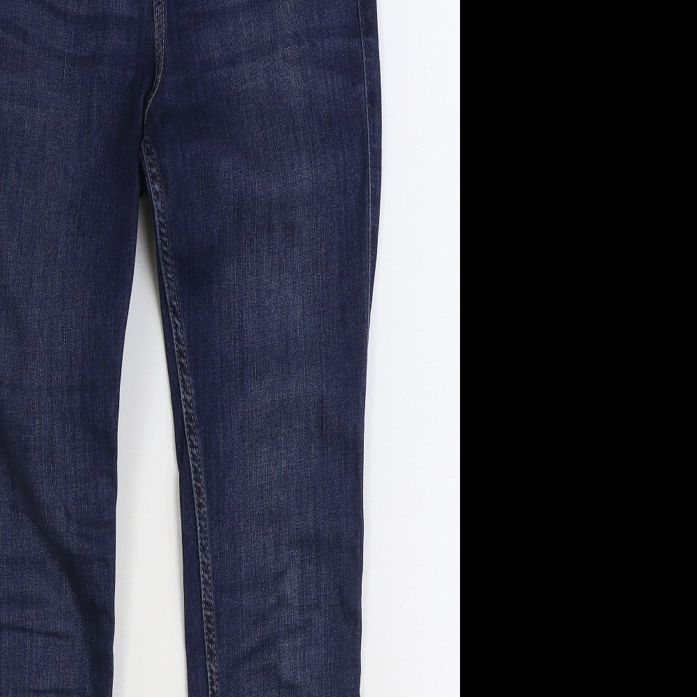 Hollister Mens Blue Cotton Skinny Jeans Size 27 in L30 in Regular Zip