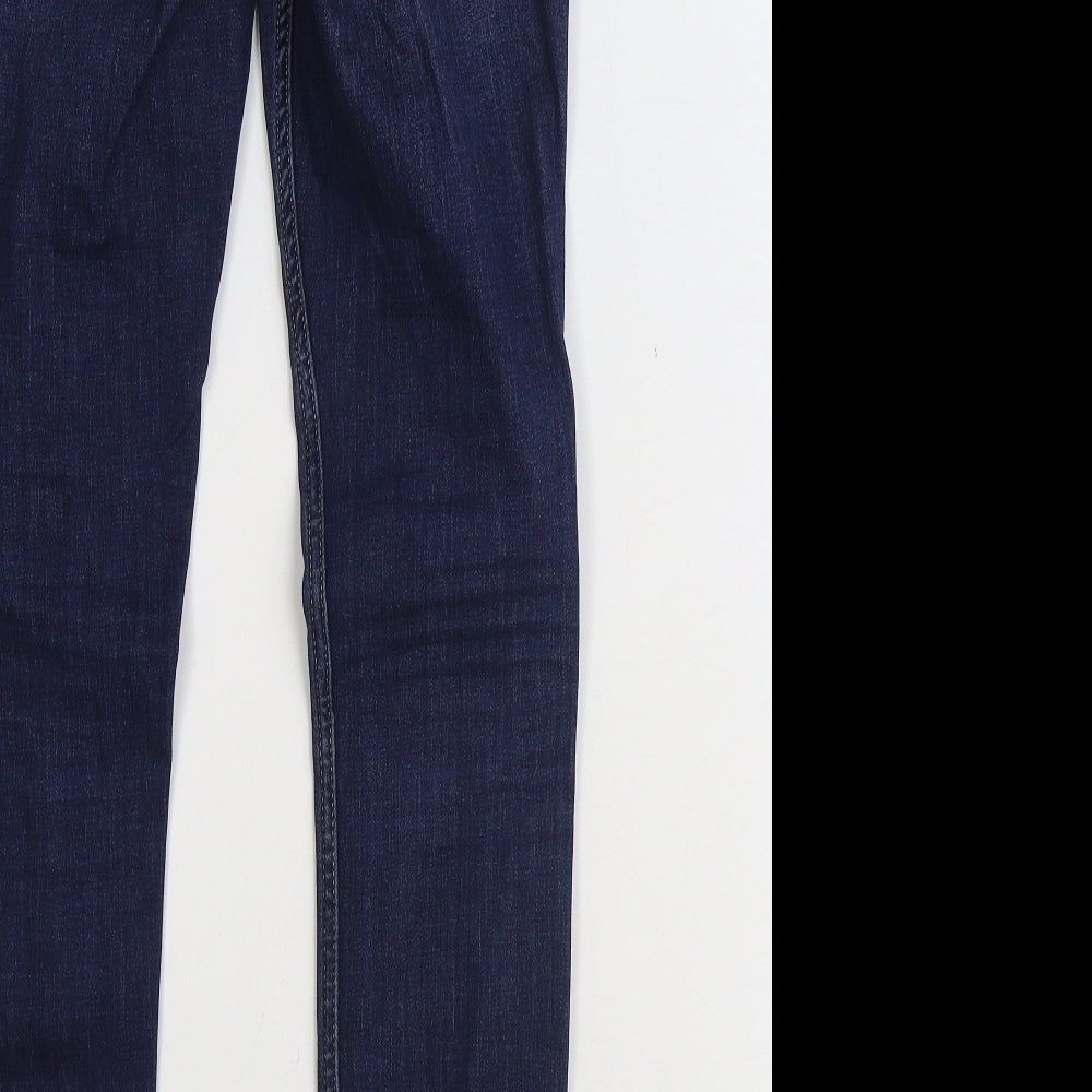 Hollister Mens Blue Cotton Skinny Jeans Size 27 in L30 in Regular Zip