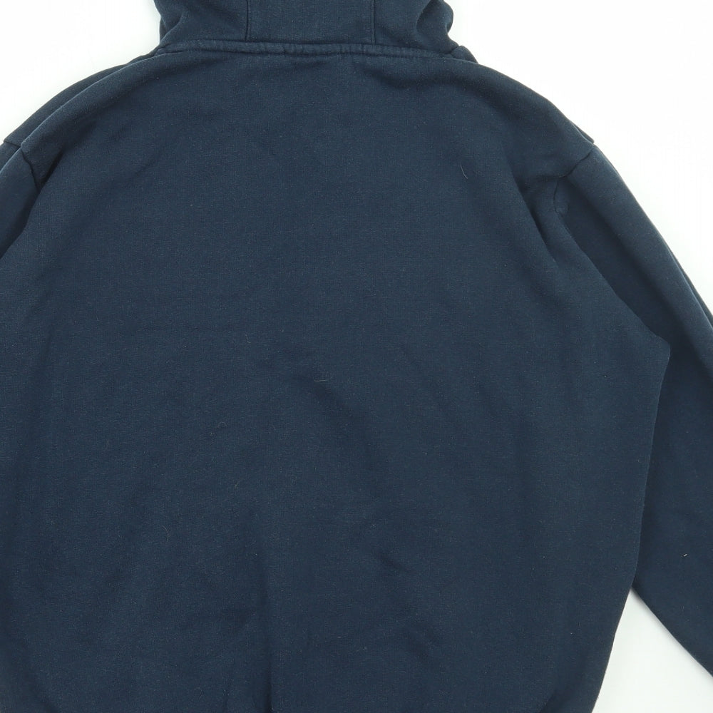 Lonsdale Mens Blue Cotton Pullover Hoodie Size S
