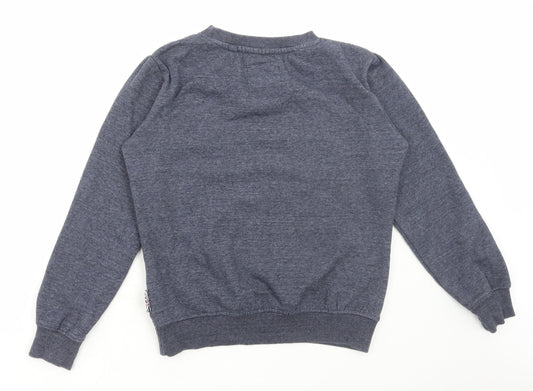 Lee Cooper Womens Blue Cotton Pullover Sweatshirt Size S Pullover