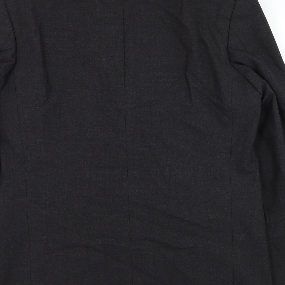 Armando Mens Grey Wool Jacket Suit Jacket Size 40