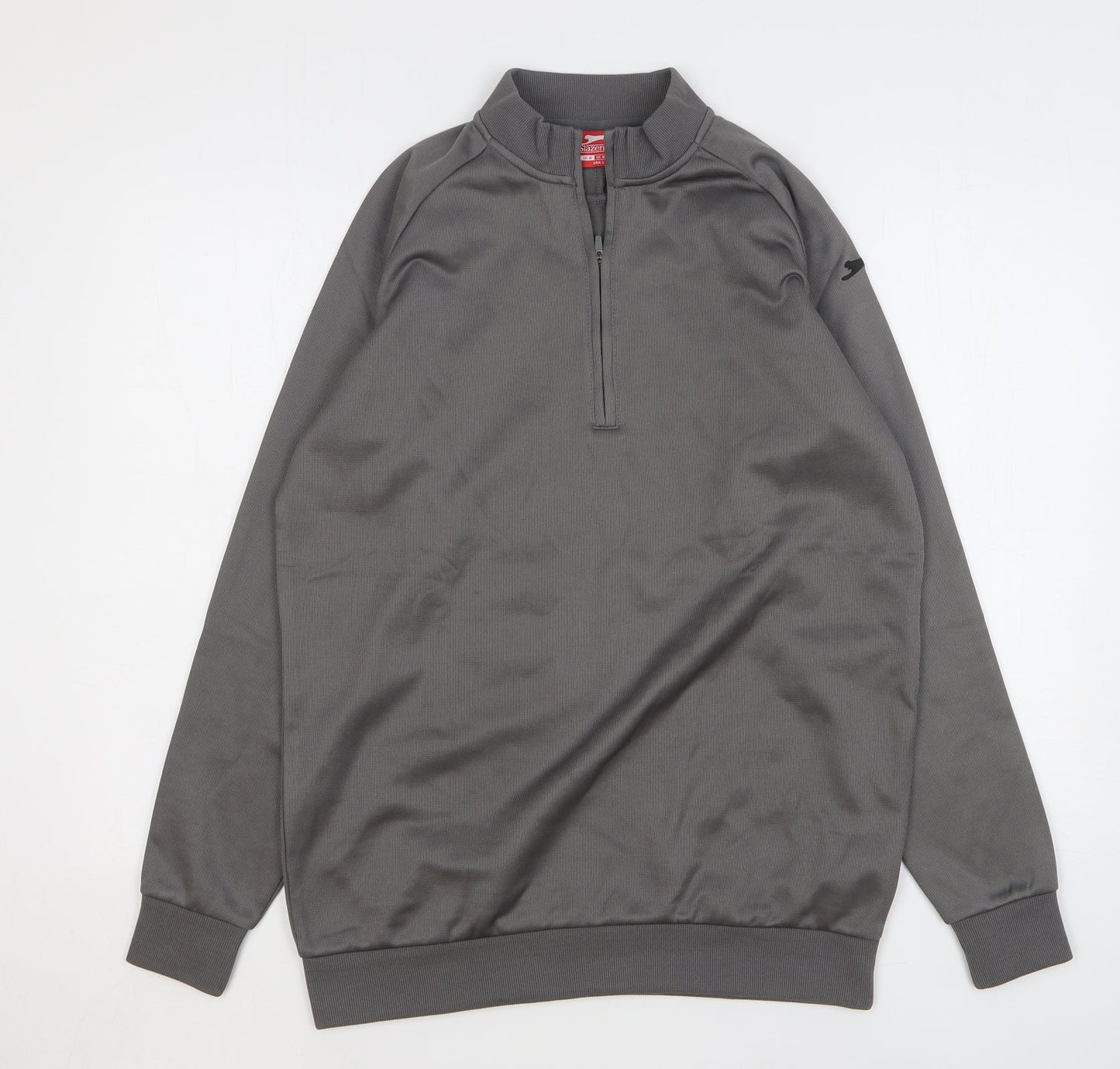 Slazenger Mens Grey Polyester Pullover Sweatshirt Size M