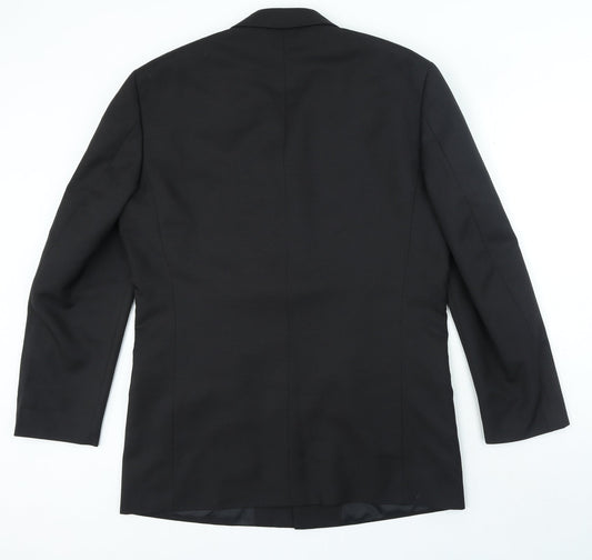 Taylor & Wright Mens Black Polyester Jacket Blazer Size 42
