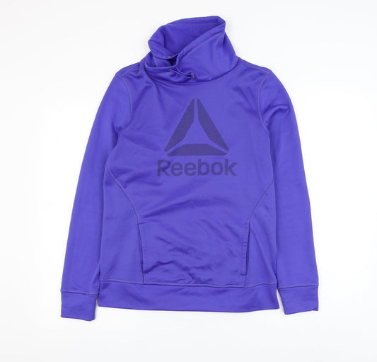 Reebok Mens Blue Polyester Pullover Sweatshirt Size S