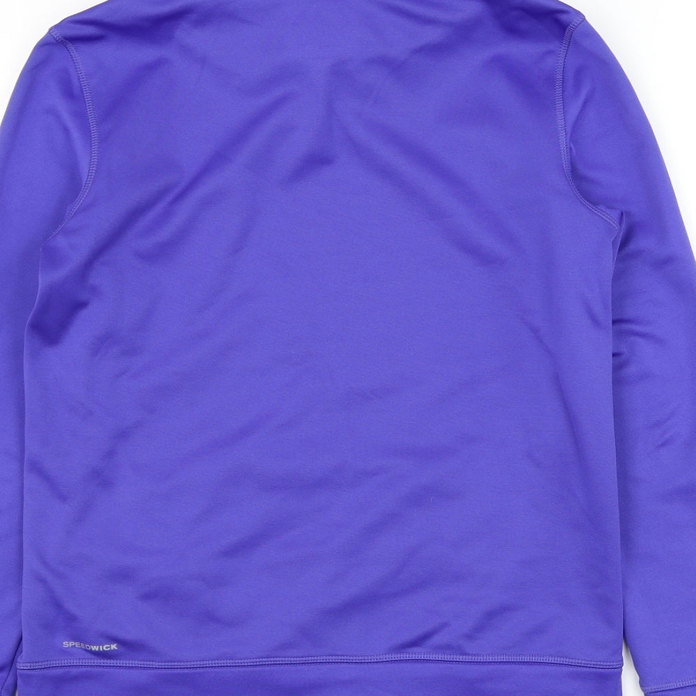 Reebok Mens Blue Polyester Pullover Sweatshirt Size S