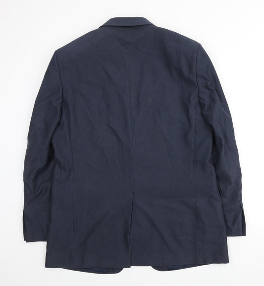 Marks and Spencer Mens Blue Polyester Jacket Suit Jacket Size M