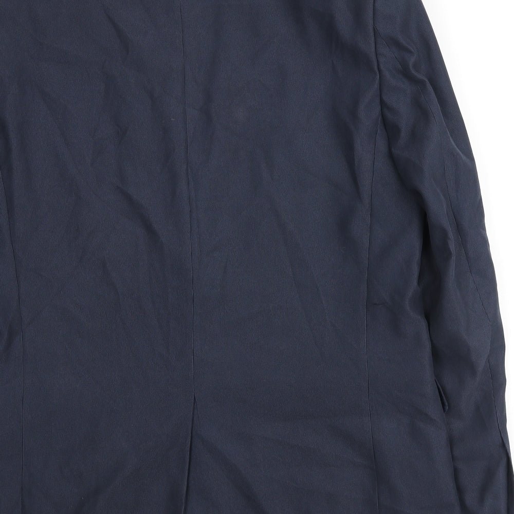 Marks and Spencer Mens Blue Polyester Jacket Suit Jacket Size M