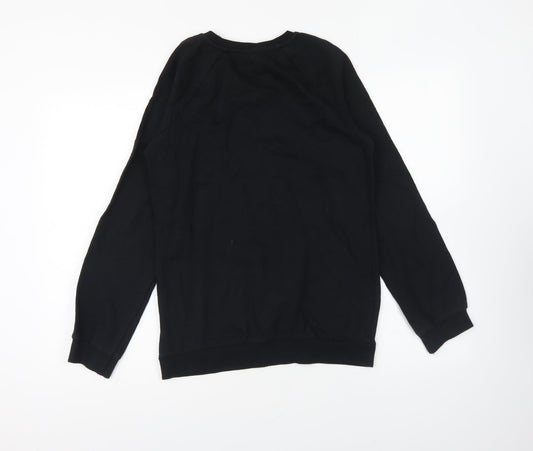 George Girls Black Cotton Pullover Sweatshirt Size 13-14 Years Pullover - Minnie Mouse