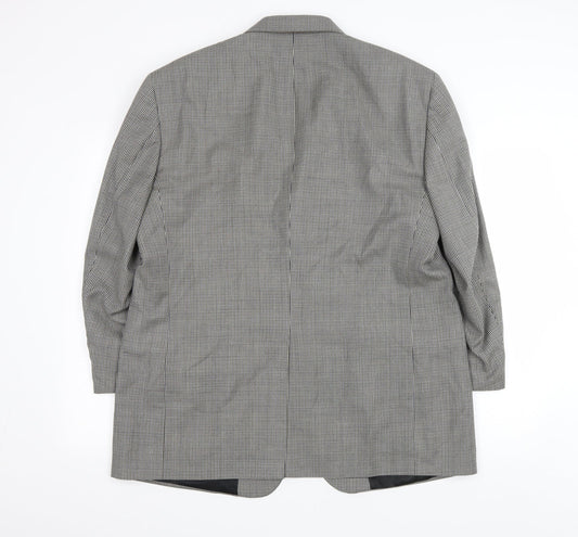 Stafford Mens Multicoloured Houndstooth Polyester Jacket Blazer Size 42