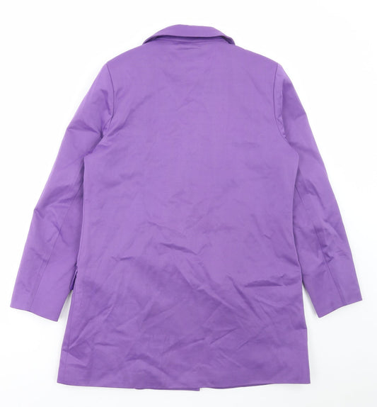 extro&vert Womens Purple Jacket Size 10 Button