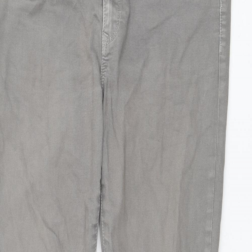 Gap Womens Grey Cotton Skinny Jeans Size 10 L26 in Regular Zip