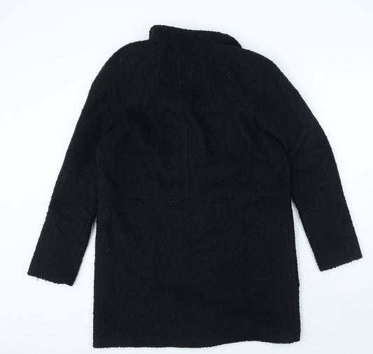 NEXT Womens Black Jacket Coat Size 12 Button