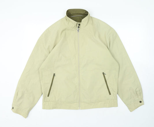 Hettlage Mens Green Jacket Coat Size L Zip