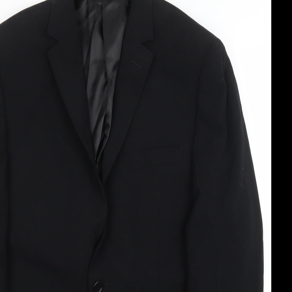 Lambretta Mens Black Polyester Jacket Blazer Size 36