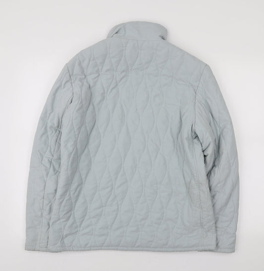 Jack Murphy Womens Blue Puffer Jacket Coat Size 14 Zip