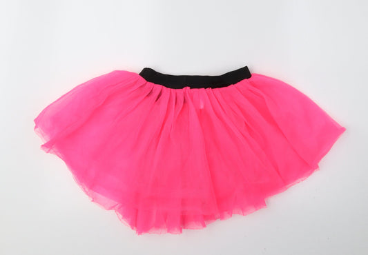 Red Star Girls Pink 100% Polyester A-Line Skirt One Size Regular Pull On - Tutu